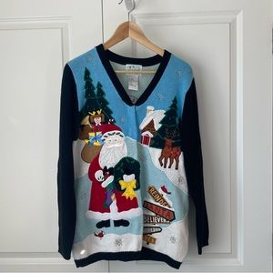 Vintage Christmas sweater - Santa